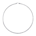 2,45 Carat Diamond Half-Eternity Tennis Neckband