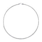 2,45 Carat Diamond Half-Eternity Tennis Neckband