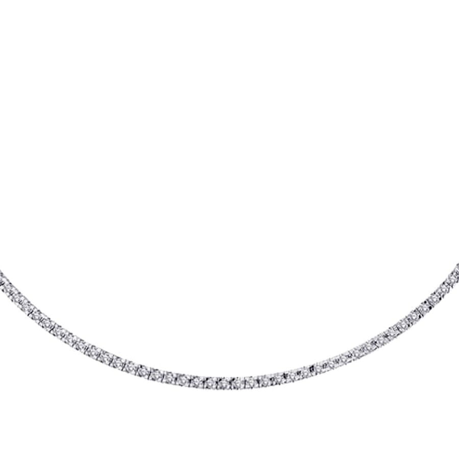 2,45 Carat Diamond Half-Eternity Tennis Neckband