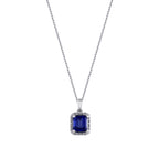 1,67 Carat Diamond Sapphire Necklace