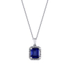 1,67 Carat Diamond Sapphire Necklace