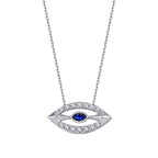 0,29 Carat Diamond Sapphire Necklace