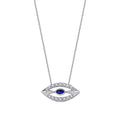 0,29 Carat Diamond Sapphire Necklace