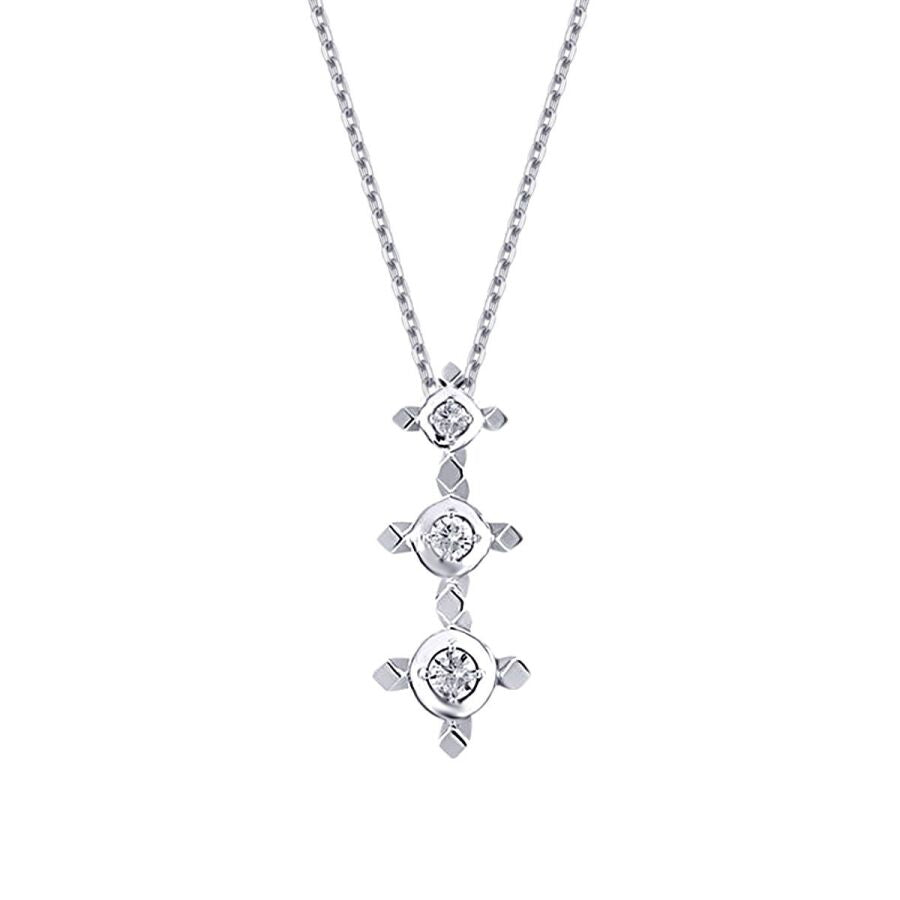0.10 Carat Diamond Tria Necklace