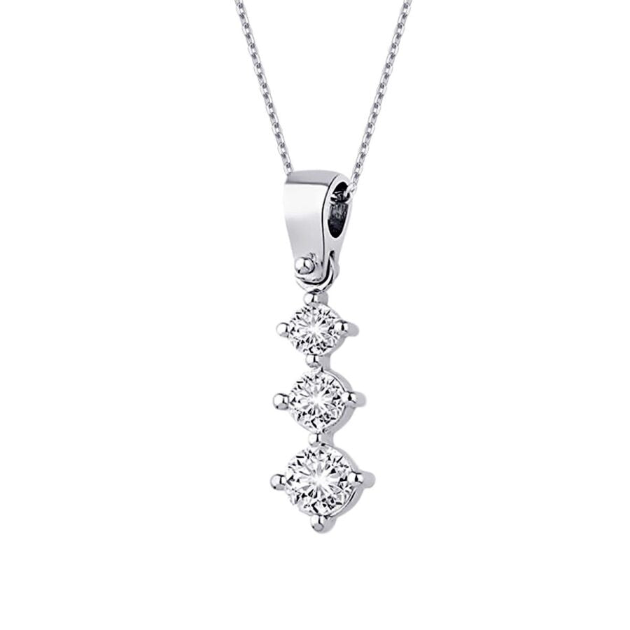 0,40 Carat Diamond Tria Necklace