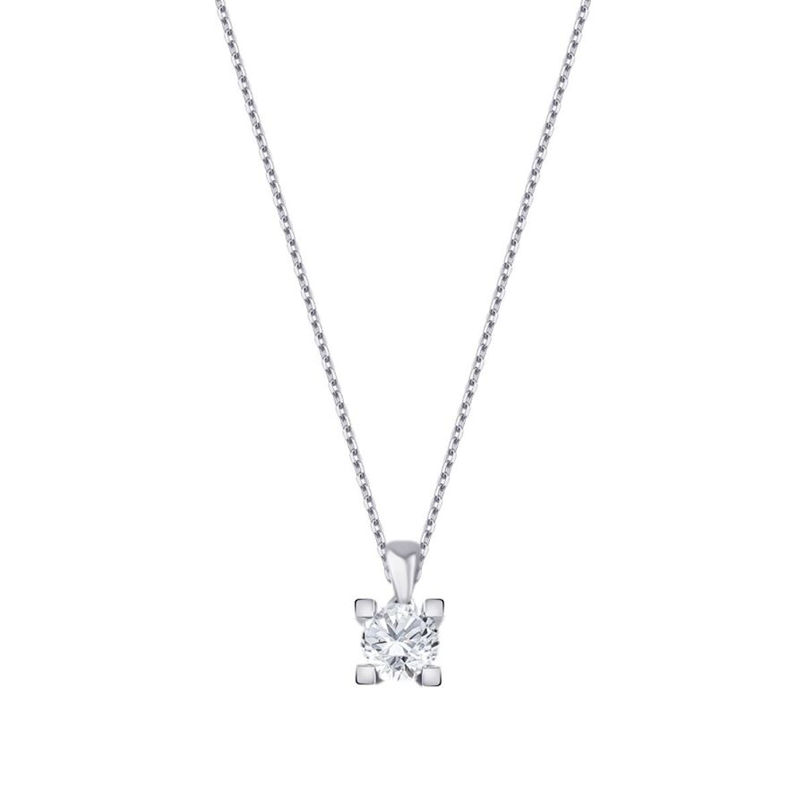 0,50 Carat Diamond Solitare Necklace