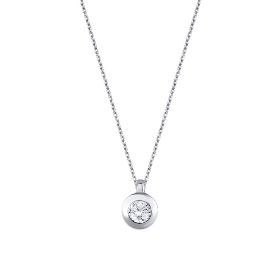 0,22 Carat Diamond Solitaire Necklace