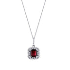 1,40 Carat Diamond Ruby Necklace