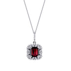1,40 Carat Diamond Ruby Necklace