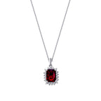 1,27 Carat Diamond Ruby Necklace