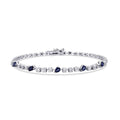 1,66 Carat Diamond Sapphire Bracelet