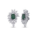 5,00 Carat Diamond Emerald Earrings