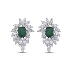 5,00 Carat Diamond Emerald Earrings
