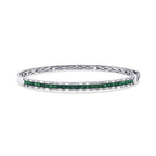 1,82 Carat Diamond Emerald Bangle