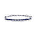 2,61 Carat Diamond Sapphire Bangle