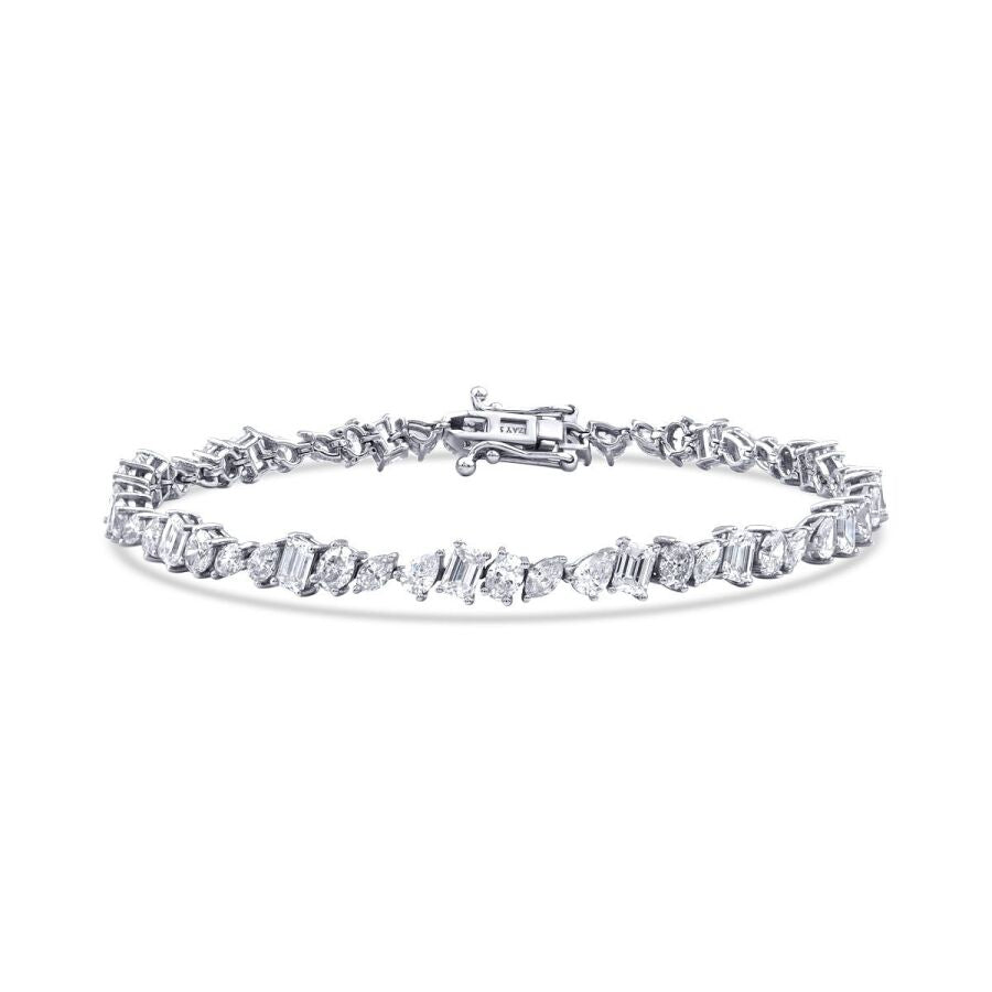 7,10 Carat Diamond Baguette Bracelet