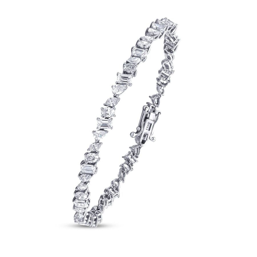7,10 Carat Diamond Baguette Bracelet