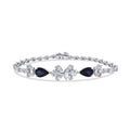 3,95 Carat Diamond Sapphire Bracelet