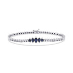 1,61 Carat Diamond Sapphire Bracelet