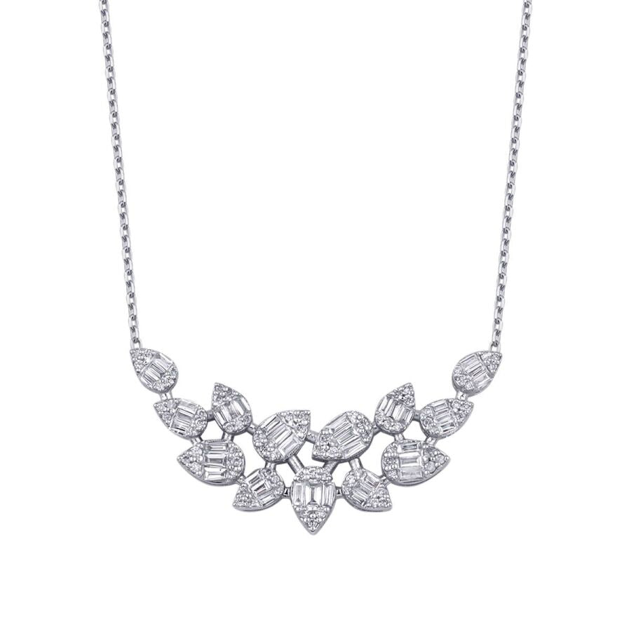 0,65 Carat Diamond Baguette Necklace
