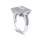 0,91 Carat Diamond Baguette Ring