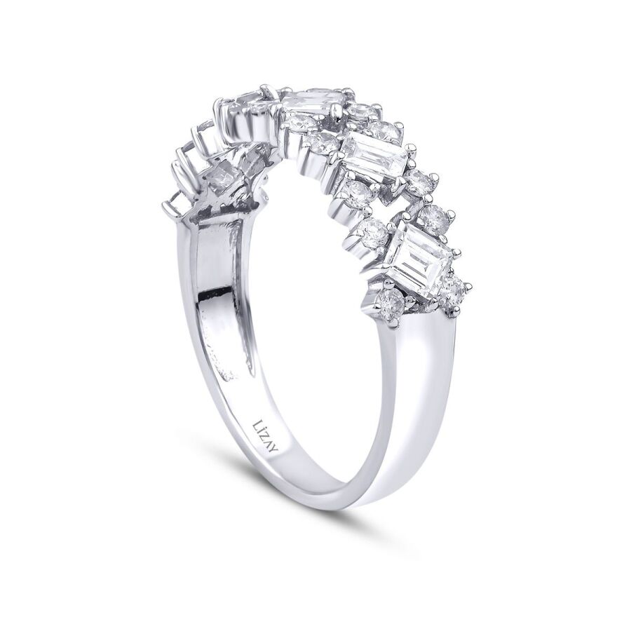 0,83 Carat Diamond Baguette Ring