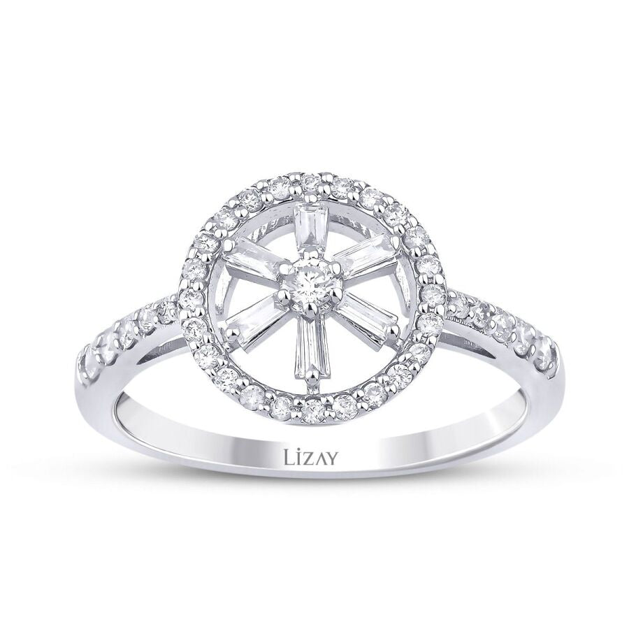 0.36 Carat Diamond Baguette Ring