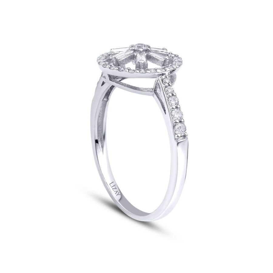 0.36 Carat Diamond Baguette Ring