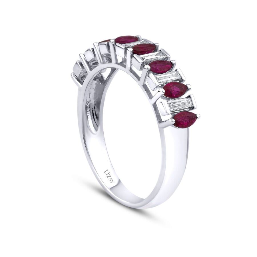 1,06 Carat Diamond Ruby Ring