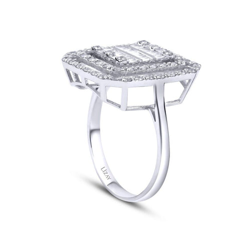 0,79 Carat Diamond Baguette Ring