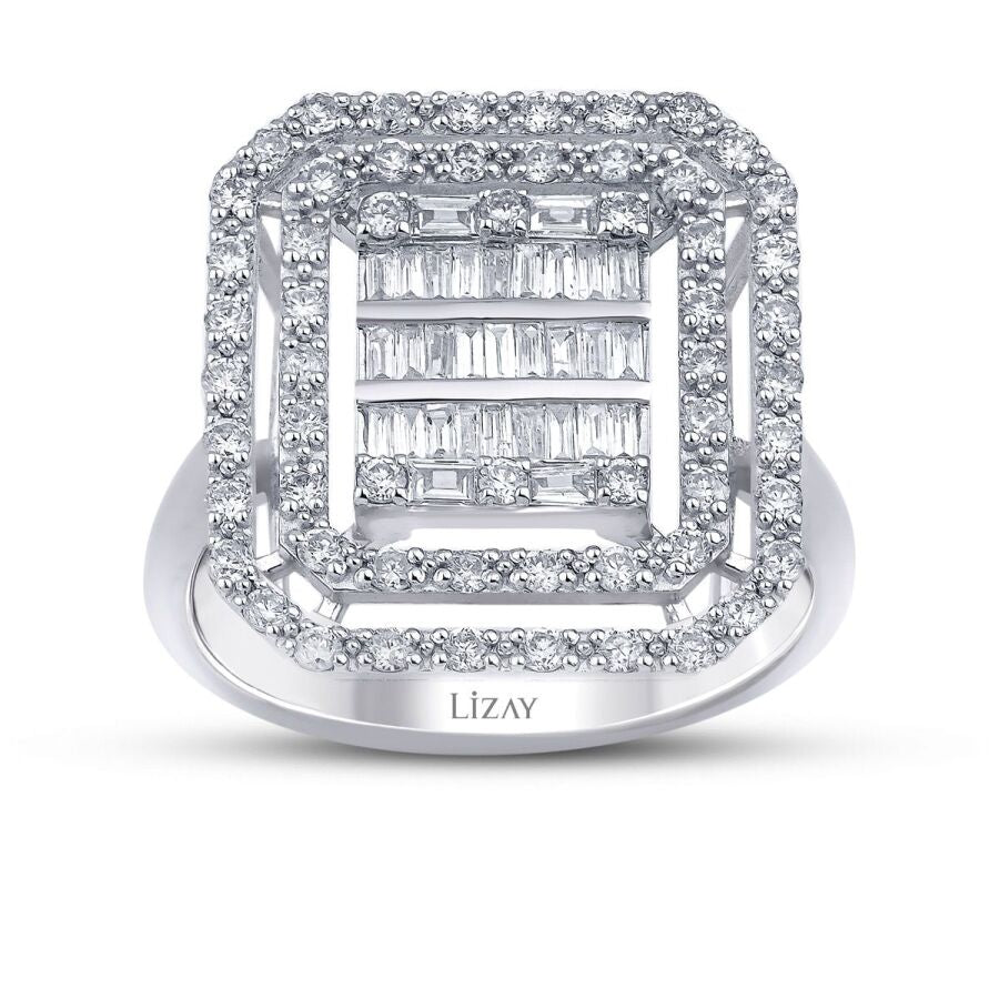 0,79 Carat Diamond Baguette Ring
