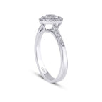 0,20 Carat Diamond Heart Ring