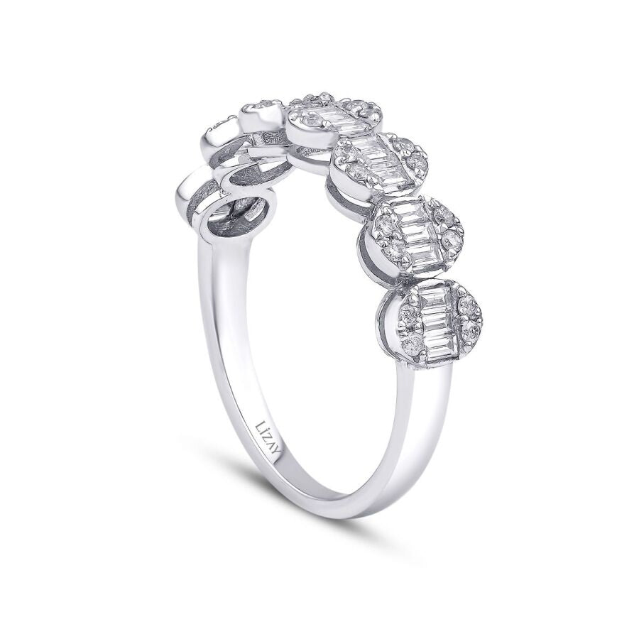 0,48 Carat Diamond Baguette Ring