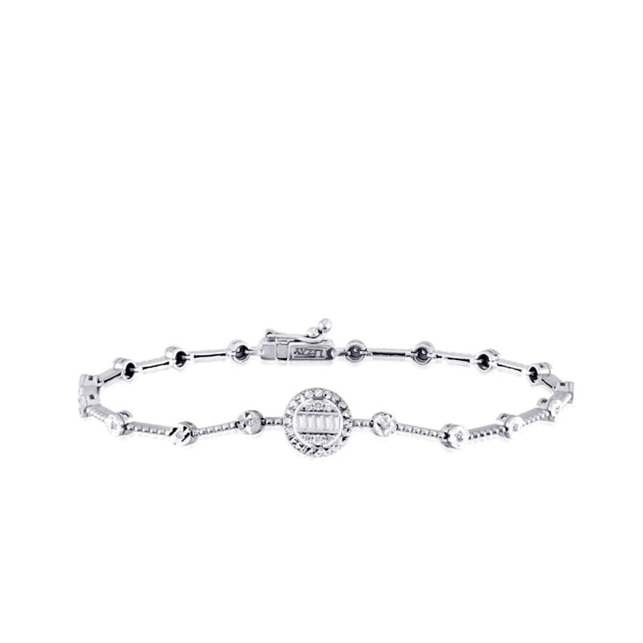 0,16 Carat Diamond Baguette Bracelet