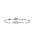 0,19 Carat Diamond Baguette Bracelet
