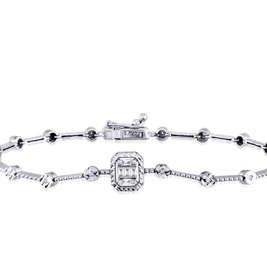 0,19 Carat Diamond Baguette Bracelet