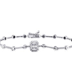 0,19 Carat Diamond Baguette Bracelet