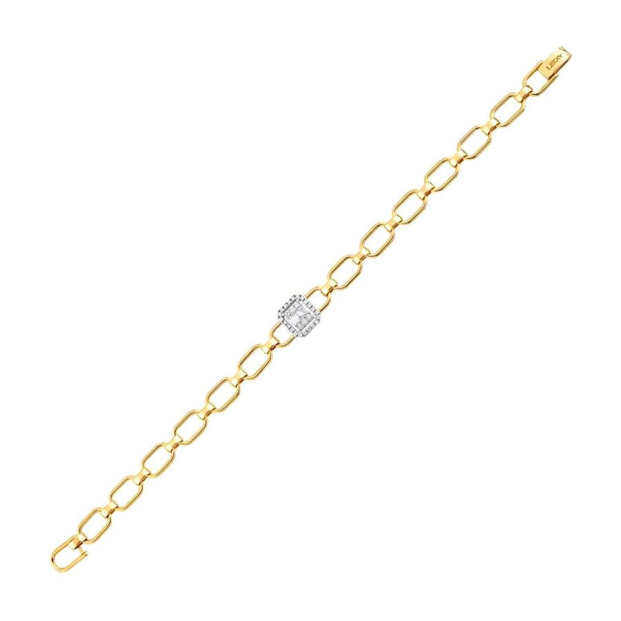 0,26 Carat Diamond Baguette Bracelet