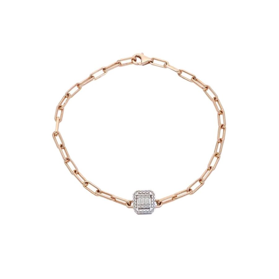 0,17 Carat Diamond Baguette Bracelet