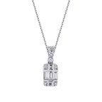 0,16 Carat Diamond Baguette Necklace