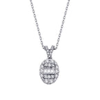 0,43 Carat Diamond Baguette Necklace