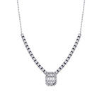 1,02 Carat Diamond Baguette Necklace