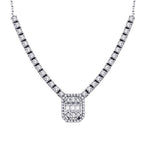 1,02 Carat Diamond Baguette Necklace