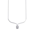 0,26 Carat Diamond Baguette Necklace