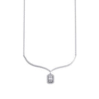 0,26 Carat Diamond Baguette Necklace