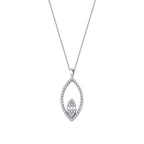 0,27 Carat Diamond Baguette Necklace