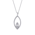 0,27 Carat Diamond Baguette Necklace