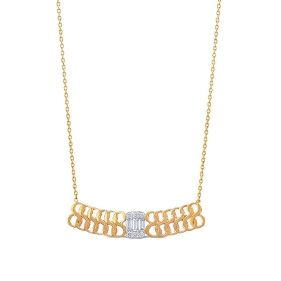 0,31 Carat Diamond Baguette Necklace