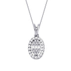 0,06 Carat Diamond Baguette Necklace