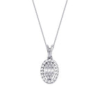 0,06 Carat Diamond Baguette Necklace
